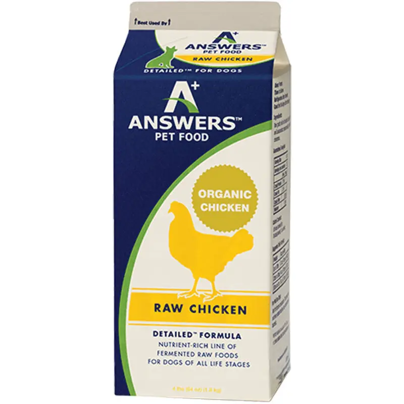Answers Dog Frozen Detailed Chicken 4lb 