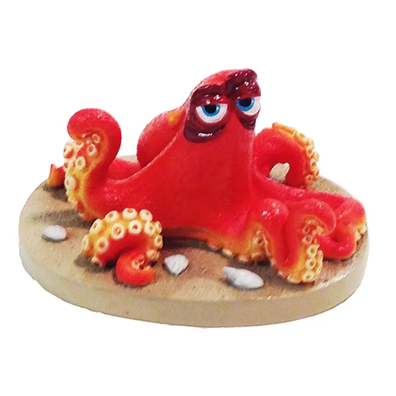 Disney Finding Dory Hank the Octopus on the Sand Statue Beige/Orange Mini