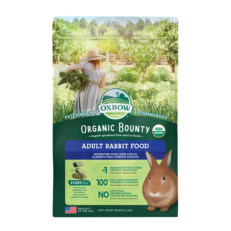 Oxbow Animal Health Organic Bounty Adult Rabbit Food 3lb