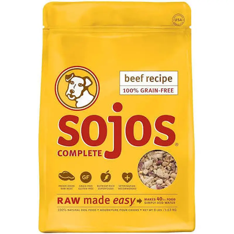 Sojos Complete Adult Dog Food - Beef 1.75lb 