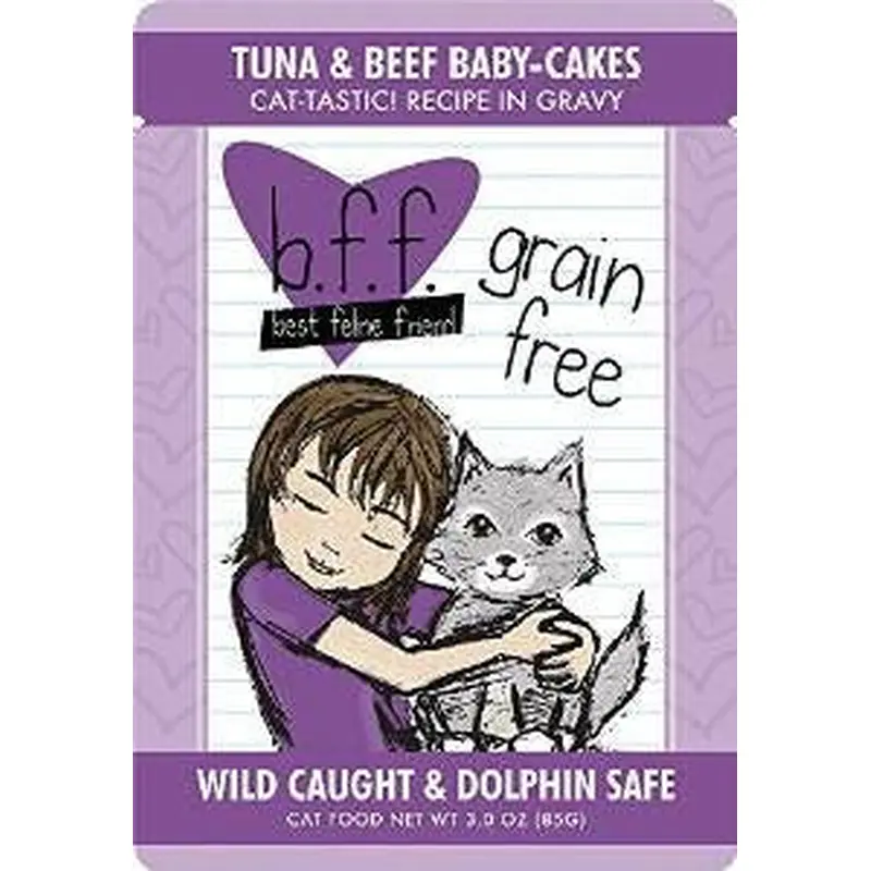 Weruva Bff Tuna & Beef Baby Cakes 12/3oz. Pouch !
