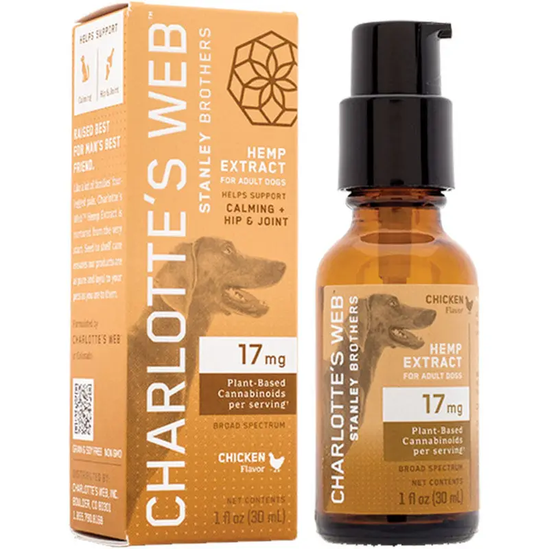 Charlotte's Web Dog Hemp Drops Chicken 17mg 30ml