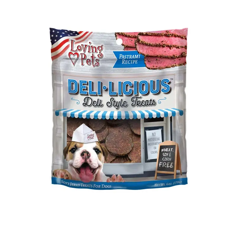 Loving Pets Deli-Licious Dog Treats Pastrami 6oz