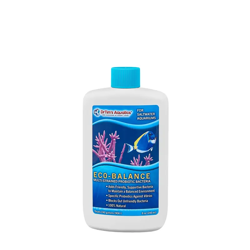 Dr. Tim's Aquatics Eco-Balance Probiotic Bacteria for Saltwater Aquarium 8 fl. oz