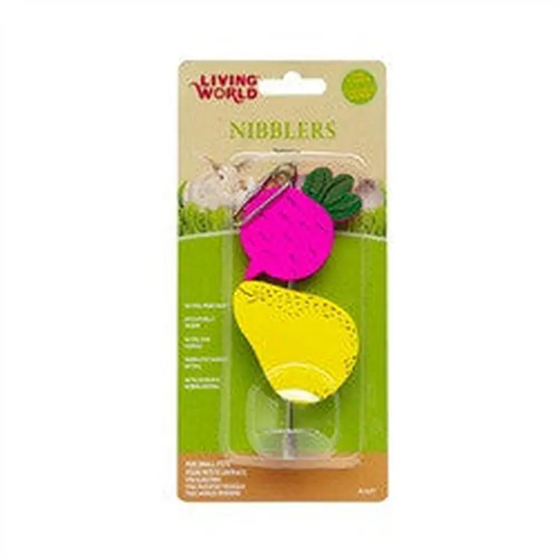 Living World Nibblers Wood Chews Beet and Pear 61477