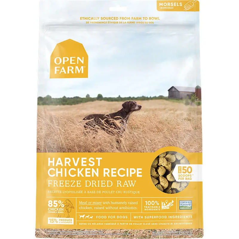 Open Farm Dog Freeze Dried Morsels Chicken 22oz