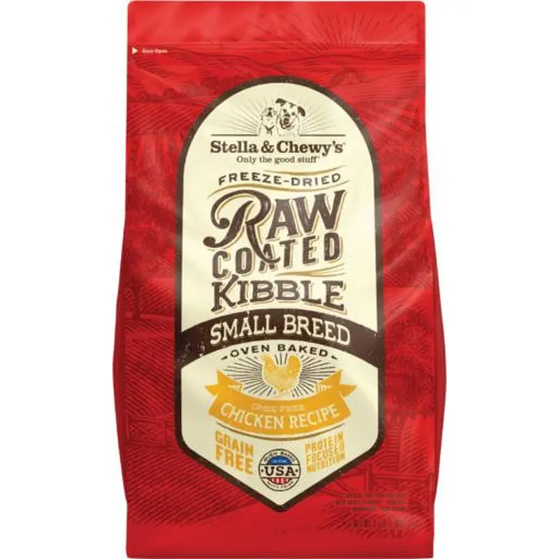 Stella & Chewy's Raw Coated Small Breed Chicken Recipe Kibble 3.5lb 