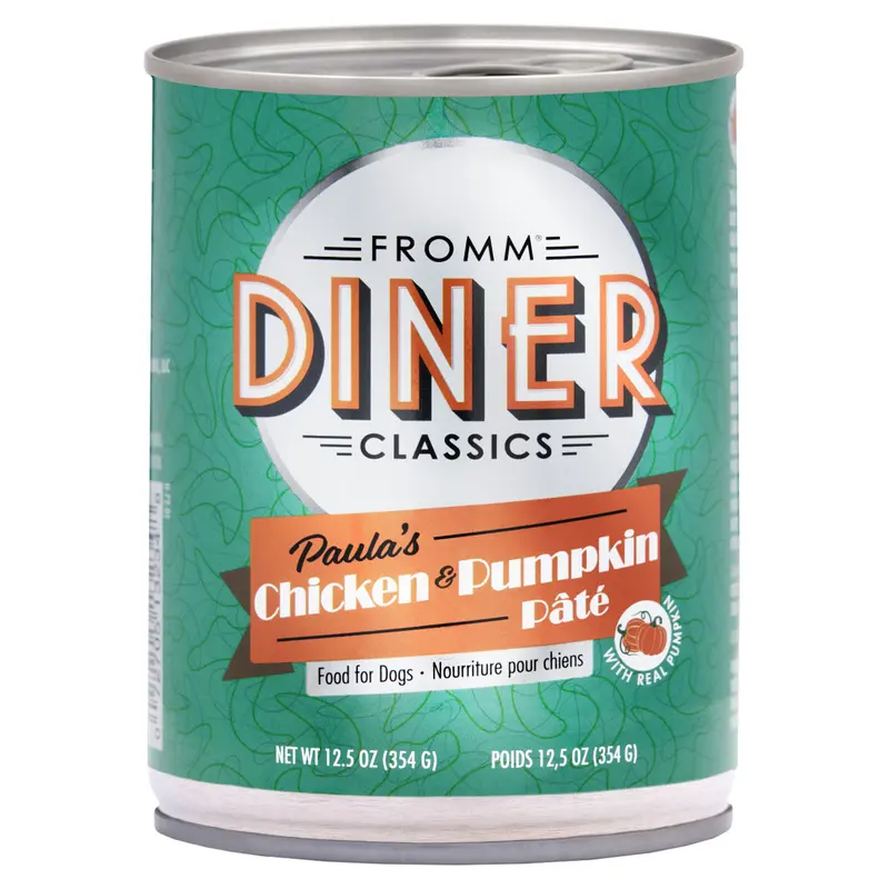 Fromm Diner Classics Paula's Chicken & Pumpkin Pate Canned Dog Food 12.5 oz