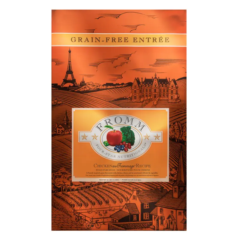 Fromm Four-Star Chicken Au Frommage Recipe Dog Food 26 lb