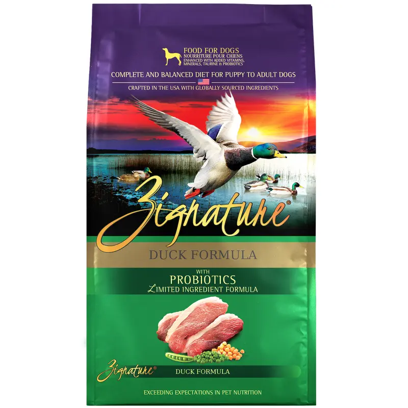 Zignature Duck Formula Dog Food 12.5 lb