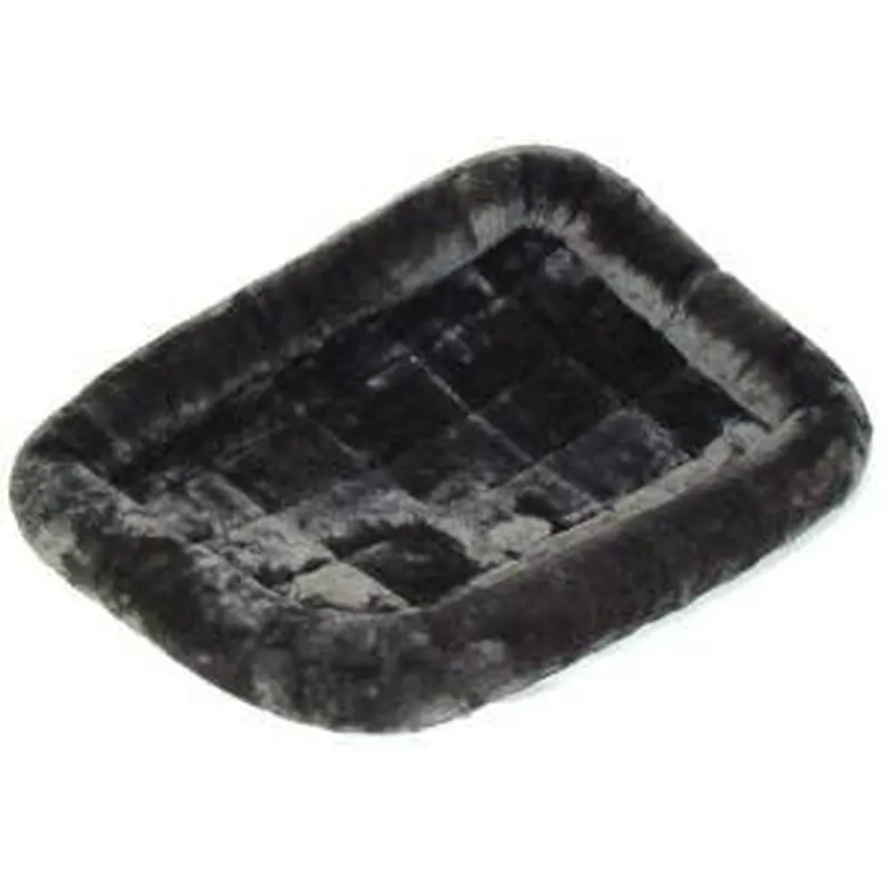 Midwest Quiet Time Pet Bed - Plush Fur Pearl Gray - 54" 
