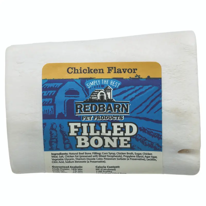 Redbarn Filled Bone Dog Treat Chicken 3.5oz SM