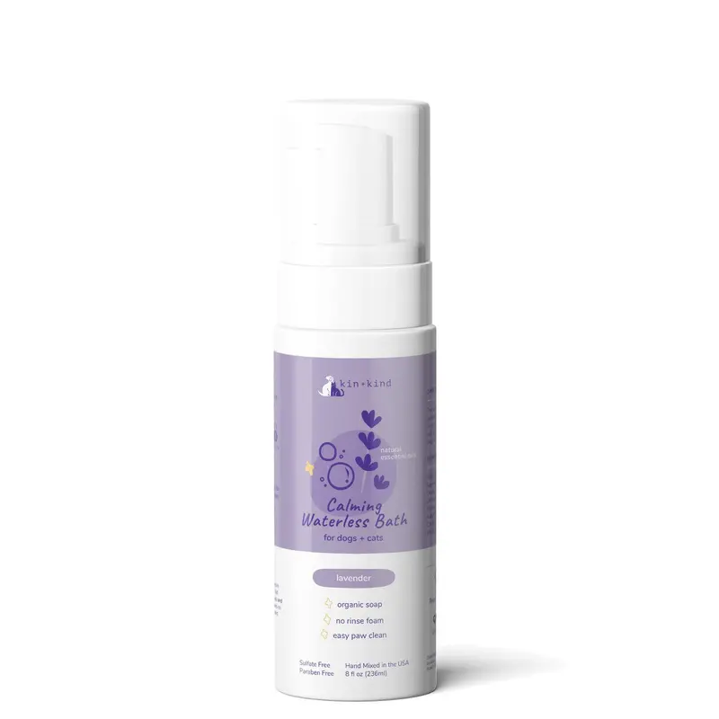 Calming Lavender Natural Waterless Bath for Dogs & Cats 8 oz