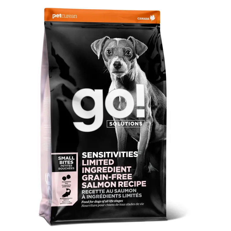 Go! Sensitive Small Bites Grain Free LID Salmon 22 lb
