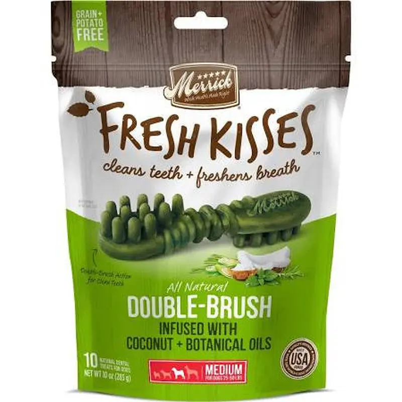 Merrick Fresh Kisses Medium Coconut Oil/Botanical 10ct Bag 