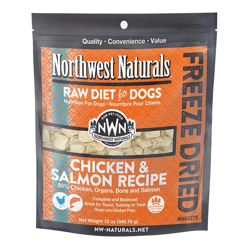 Northwest Naturals Dog Freeze Dried Chicken and Salmon Nuggets 12oz 