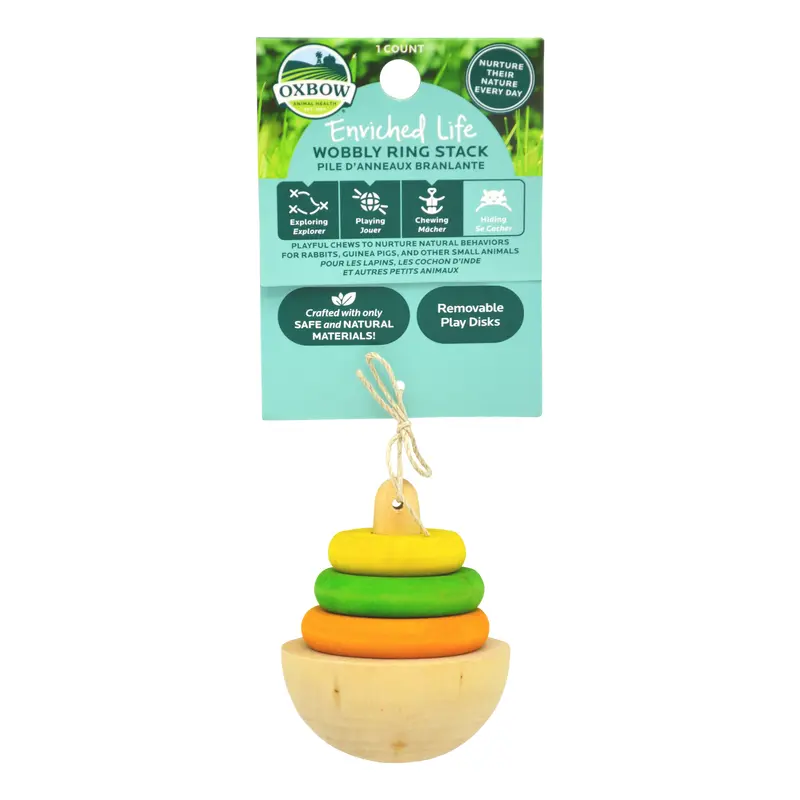 Oxbow Animal Health Enriched Life Wobbly Ring Stack Small Animal Chew One Size