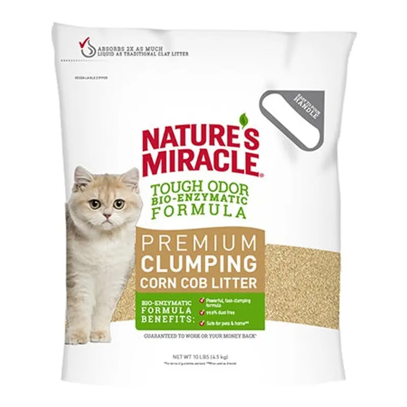 Nature's Miracle Premium Clumping Corn Cob Litter 18lb