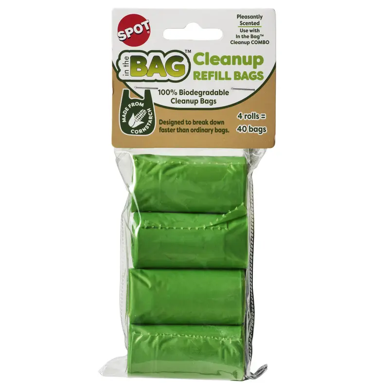 Spot In The Bag Clean-Up Bag Refill Green 4 pk