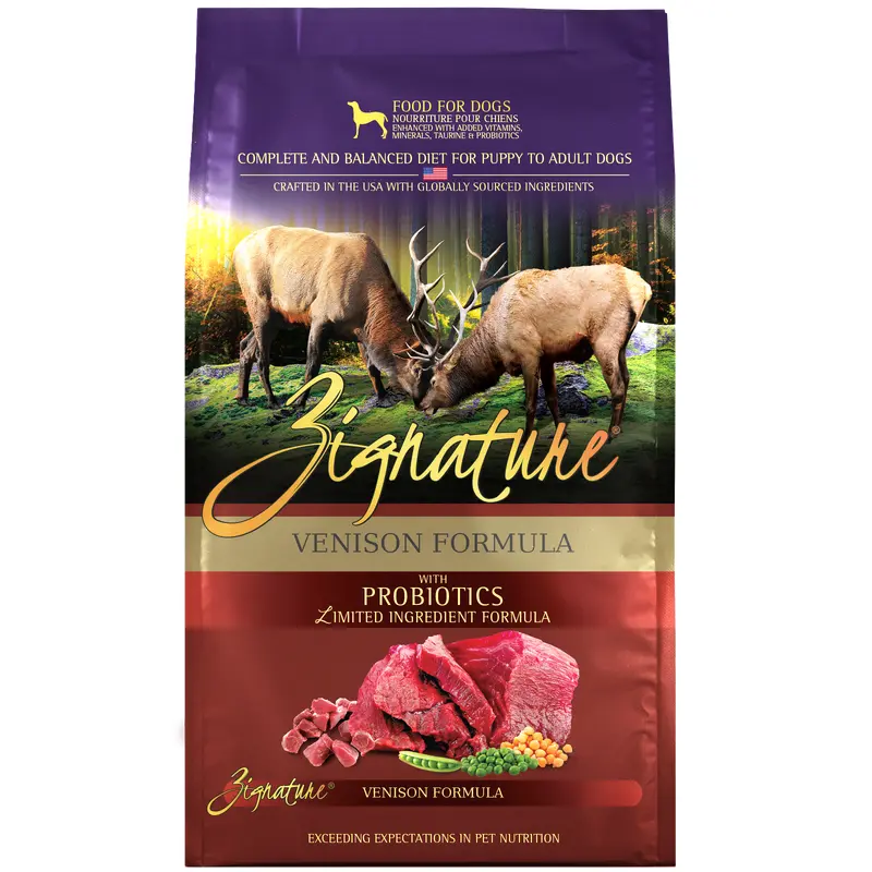 Zignature Venison Formula Dog Food 25 lb