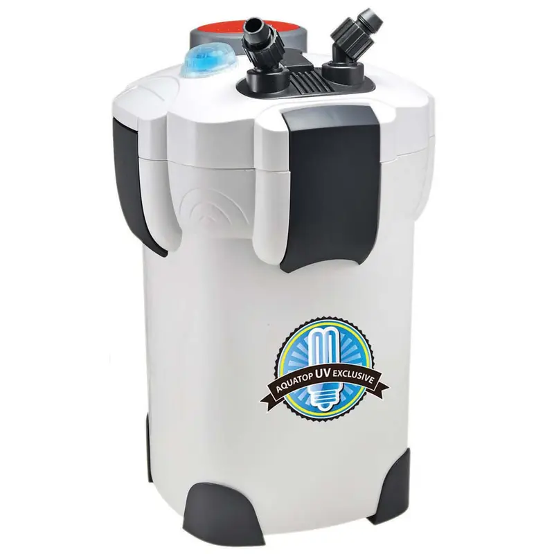 Aquatop CF400UV Canister Filter with UV Sterilization Grey
