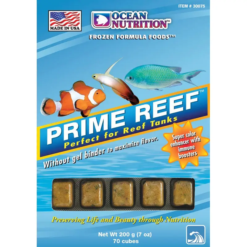 Ocean Nutrition Prime Reef Frozen Fish Food 7 oz SD-5