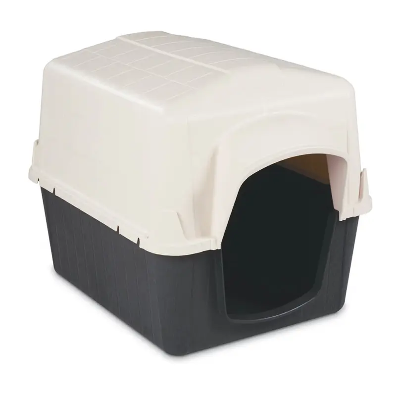 Petmate Barnhome III Dog House Bleached Linen/Black MD