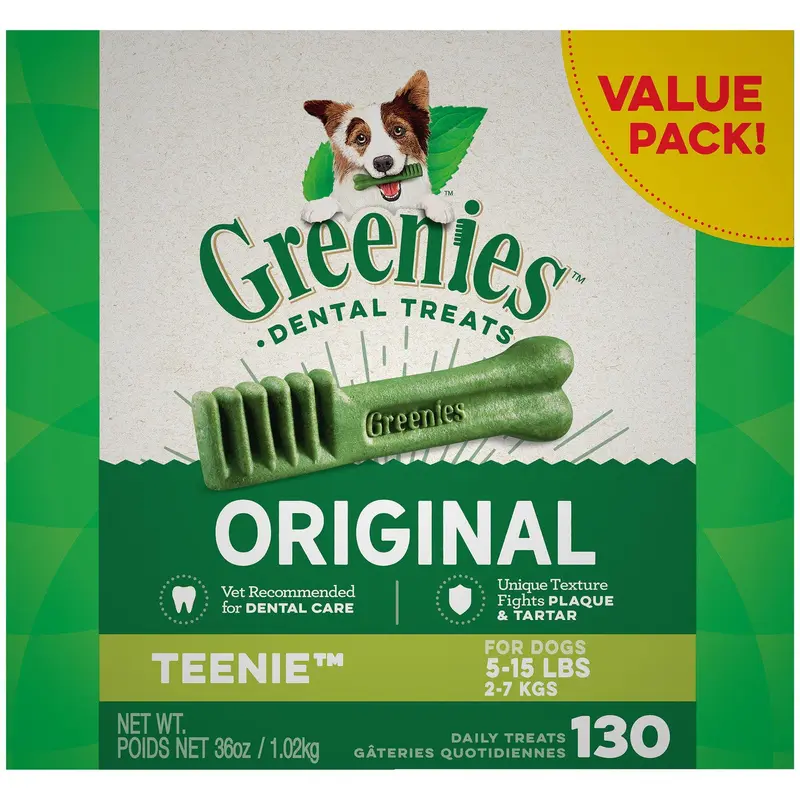 Greenies Dog Dental Treats Original 36oz 130ct Teenie