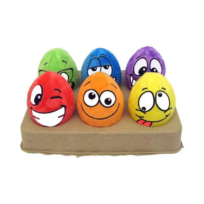 Multipet Egg Noggins 4" - Assorted  Dog Toy Assorted