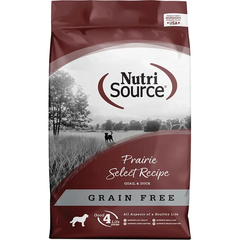 NutriSource Prairie Select Grain Free Dog Food  5 LB 
