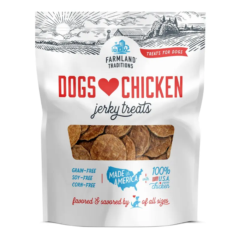 Farmland Traditions Dogs Love Chicken Jerky Treats 16 oz