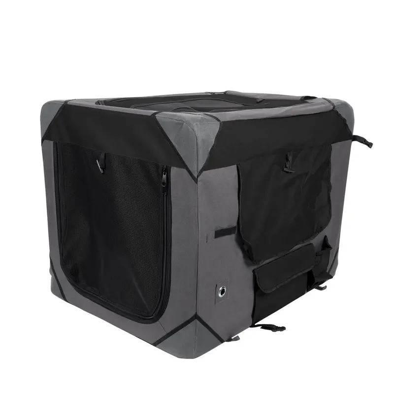 Zeus Soft Sided Dog Crate, Gray/Black, Large (replaces 90528)