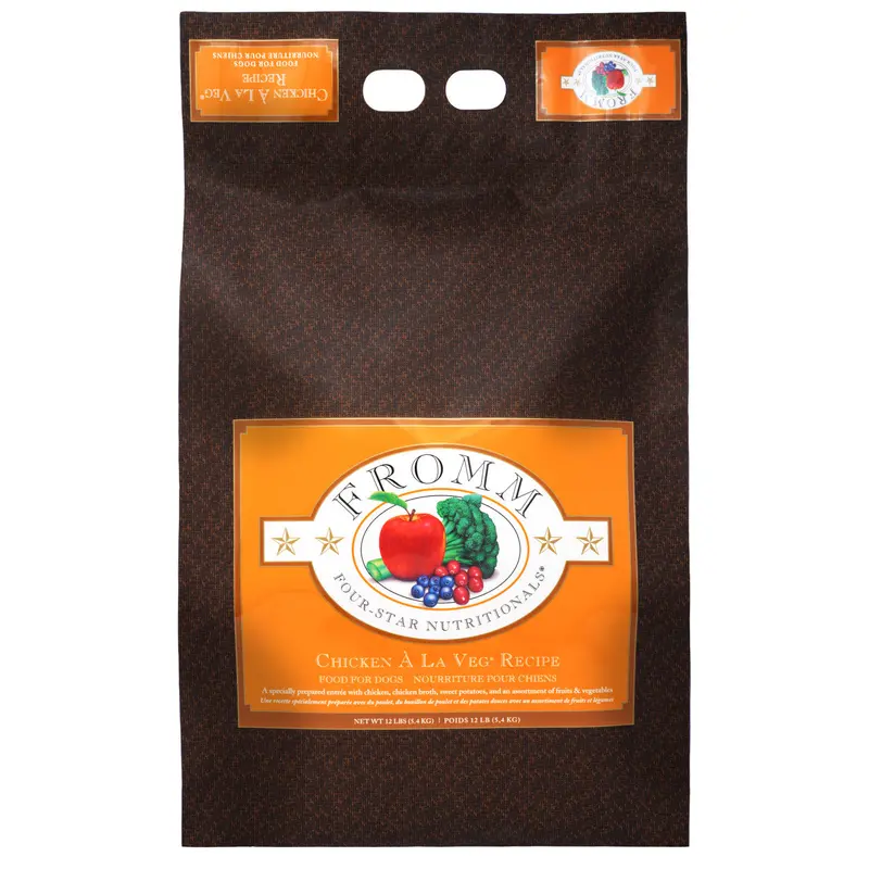 Fromm Four-Star Chicken A La Veg Recipe Dog Food 12 lb
