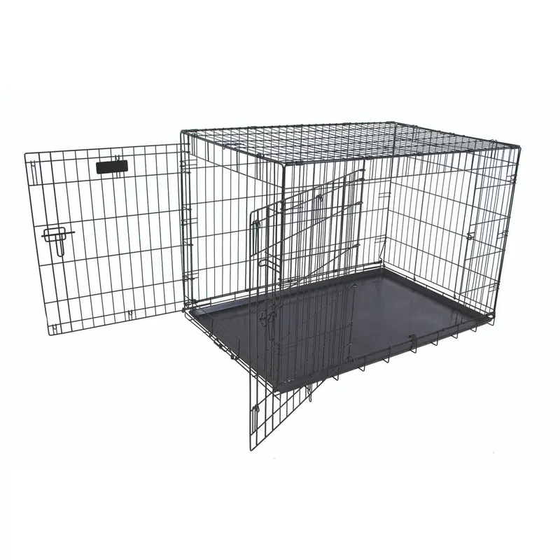 Petmate 2 Door Training Retreat Dog Kennel Black 42 in