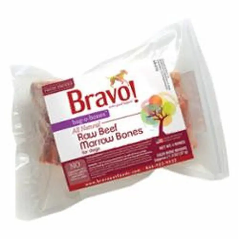 Bravo! Beef Marrow Bones Over 4" - 25 lb. Box SD-5 