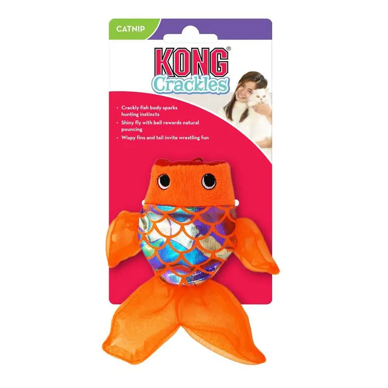 KONG Crackles Gulpz Catnip Toy Orange One Size