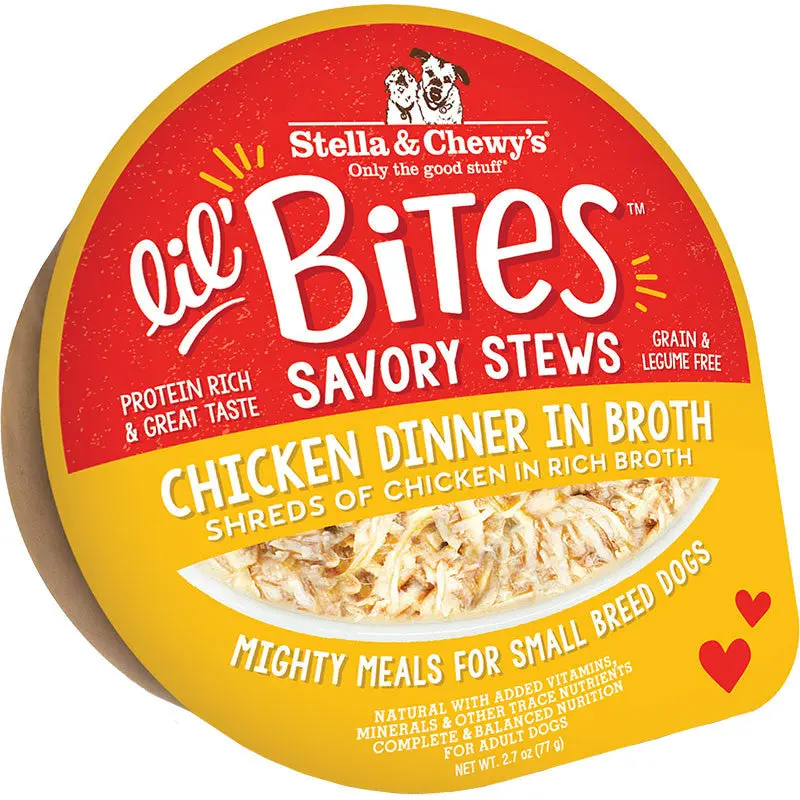 Stella & Chewy's Dog Lil Bites Savory Stew Chicken 2.7oz (DD)