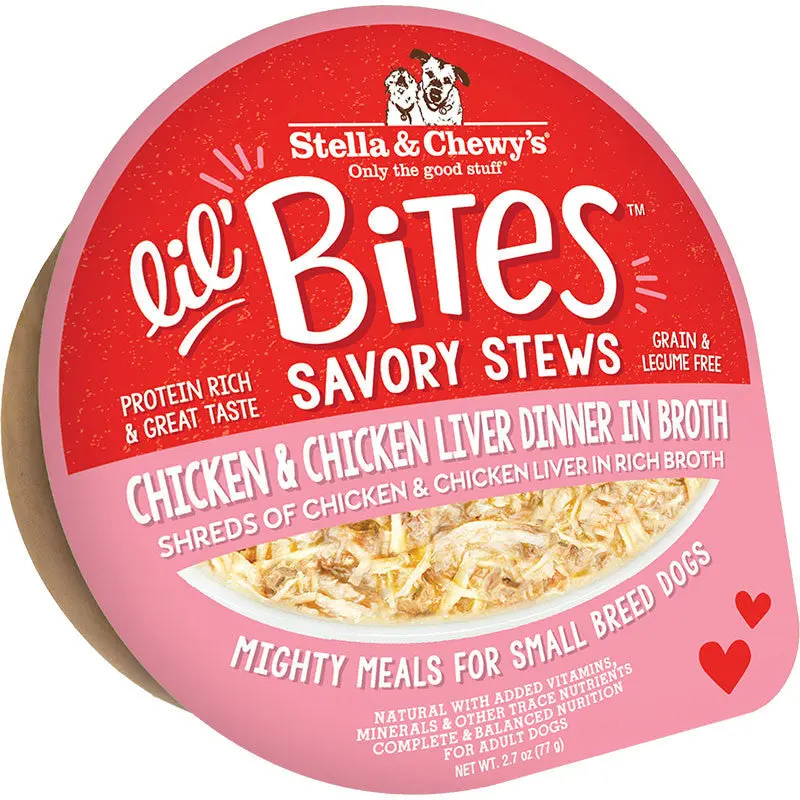 Stella & Chewy's Dog Lil Bites Savory Stew Chicken & Liver 2.7oz