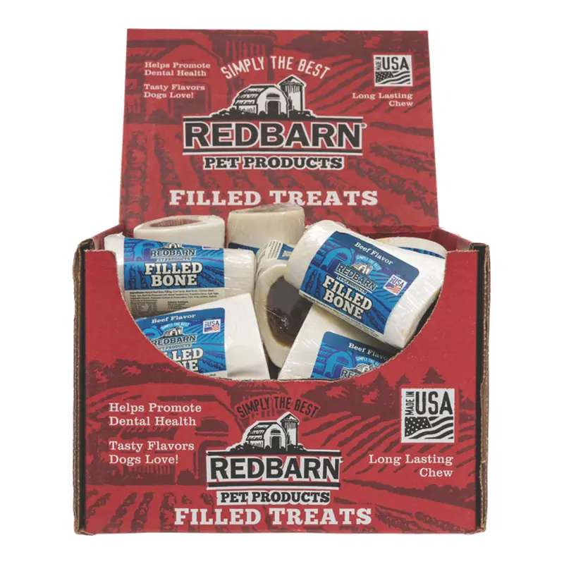 Redbarn Filled Bone Beef 3"/ 20 pk 