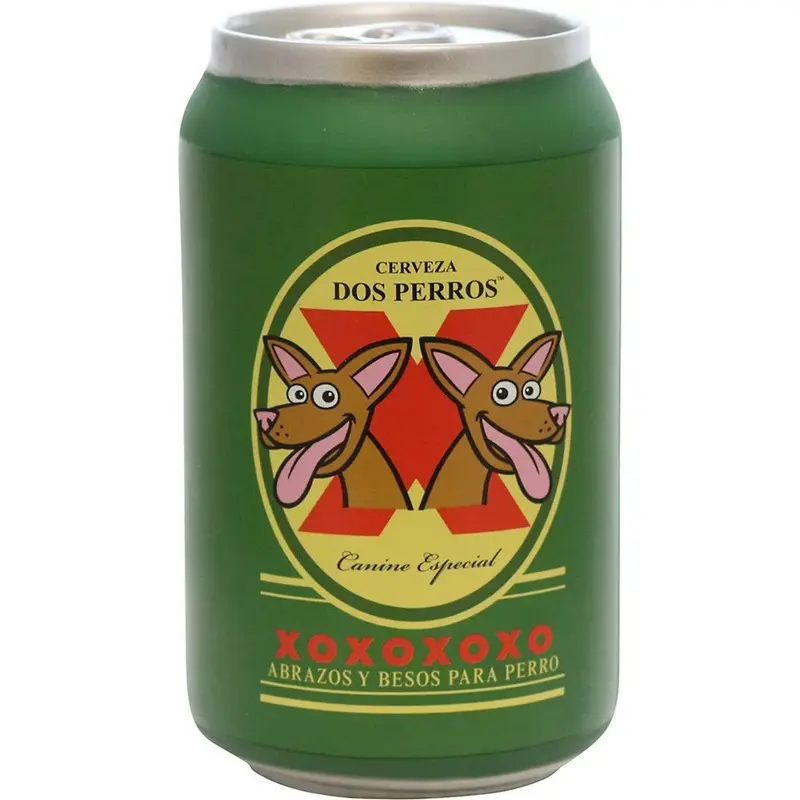 Silly Sqk Beer Can Dos Perros