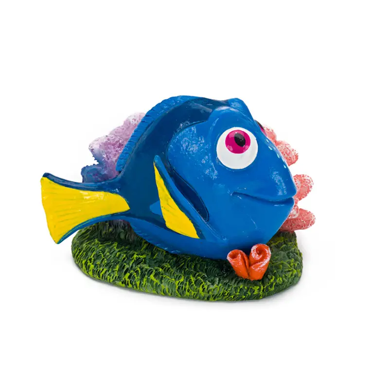 Disney Dory with Coral Aquarium Statue Blue, Green, Pink 1.5 in Mini