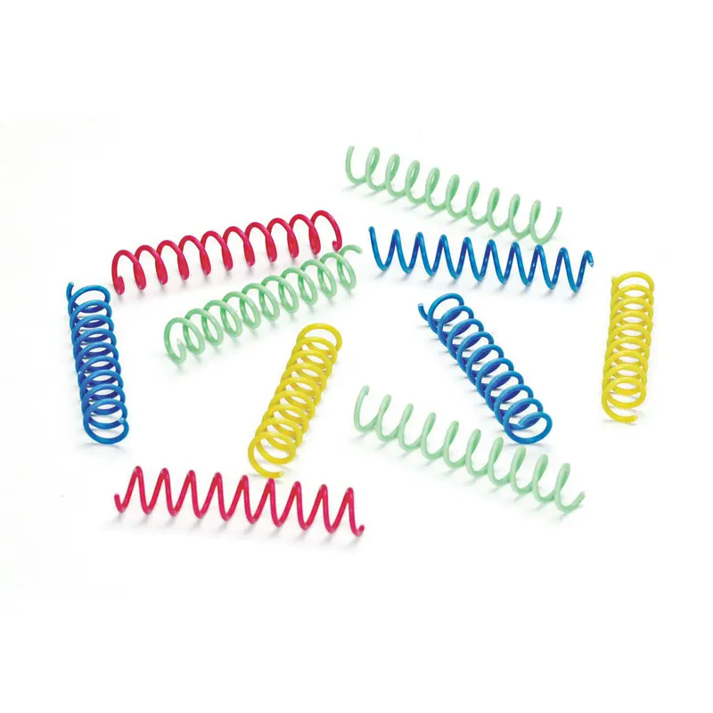 Spot Colorful Springs Catnip Toy Thin Assorted 3 in 10 Pack