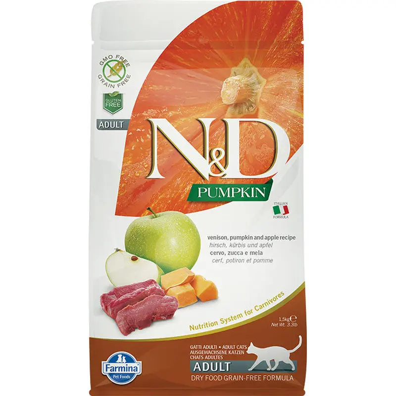 Farmina N&d Grain-free Pumpkin Venison & Apple Adult Cat 3.3lb 