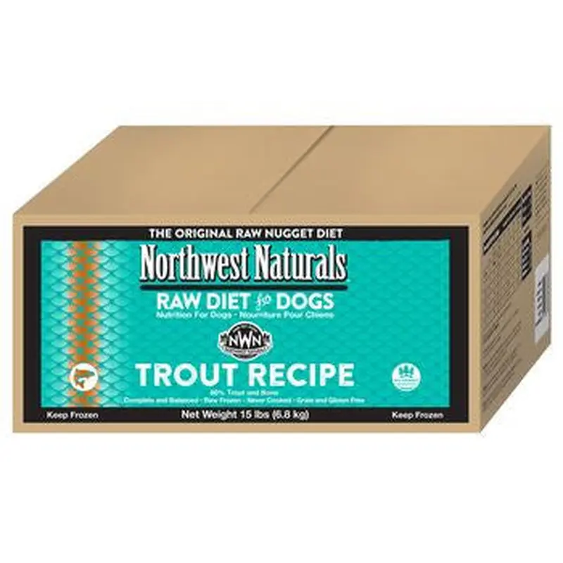 Northwest Naturals Dog Frozen Nuggets Trout Bulk 15lb SD-5