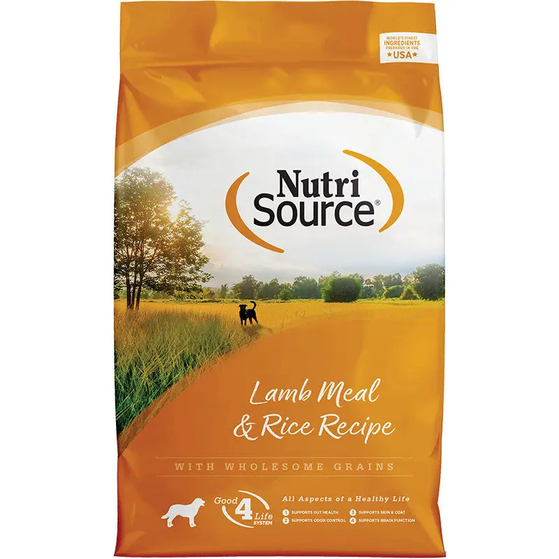 NutriSource Adult Lamb and Rice Dog Food  5lb 