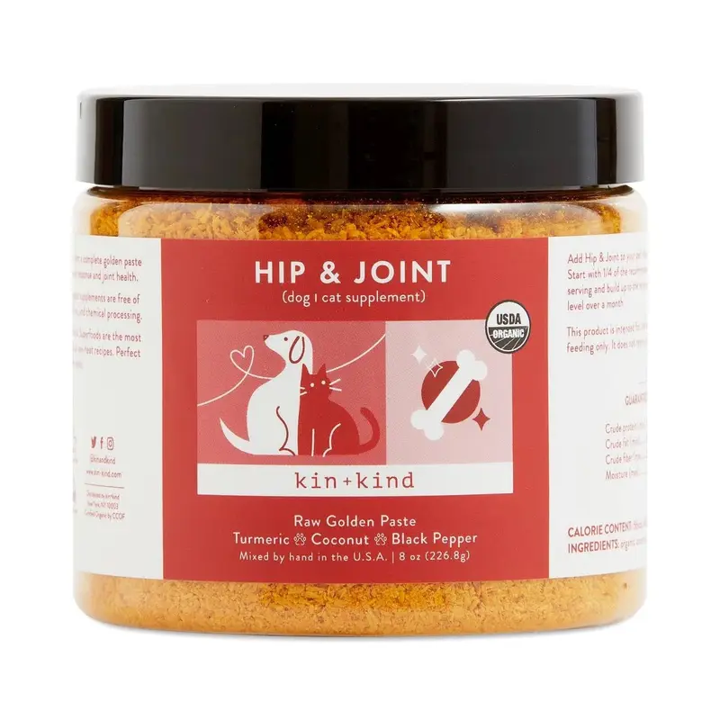 Organic Hip & Joint Supplement for Dogs & Cats Large 8 oz