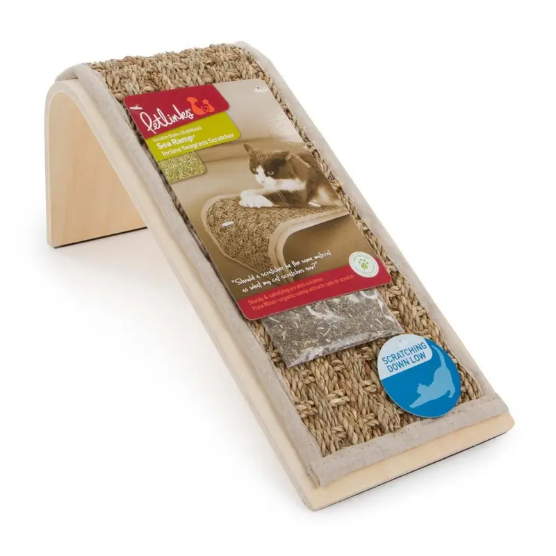 Petlinks Sea Ramp Floor Cat Scratching Ramp With Catnip