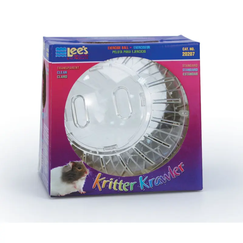 Lees Kritter Krawler Clear View-Thru Running Ball Clear Standard