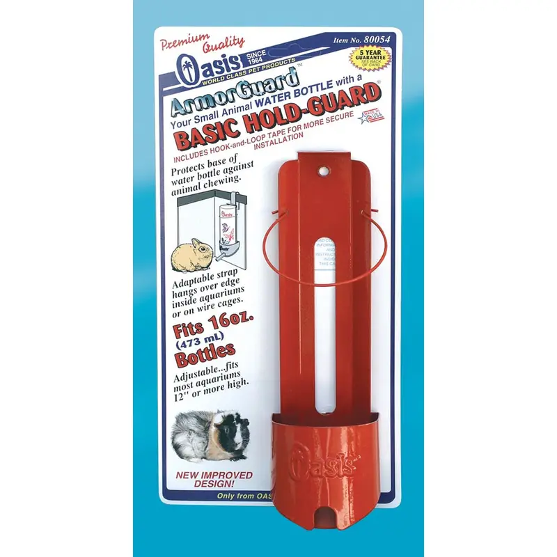 Oasis Basic Hold-Guard for Small Animal Water Bottles Assorted 16 Ounces