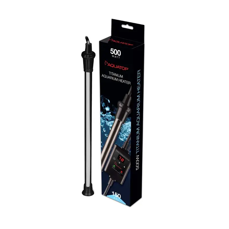 Aquatop Submersible Titanium Aquarium Heater & External Thermostat 500 Watt